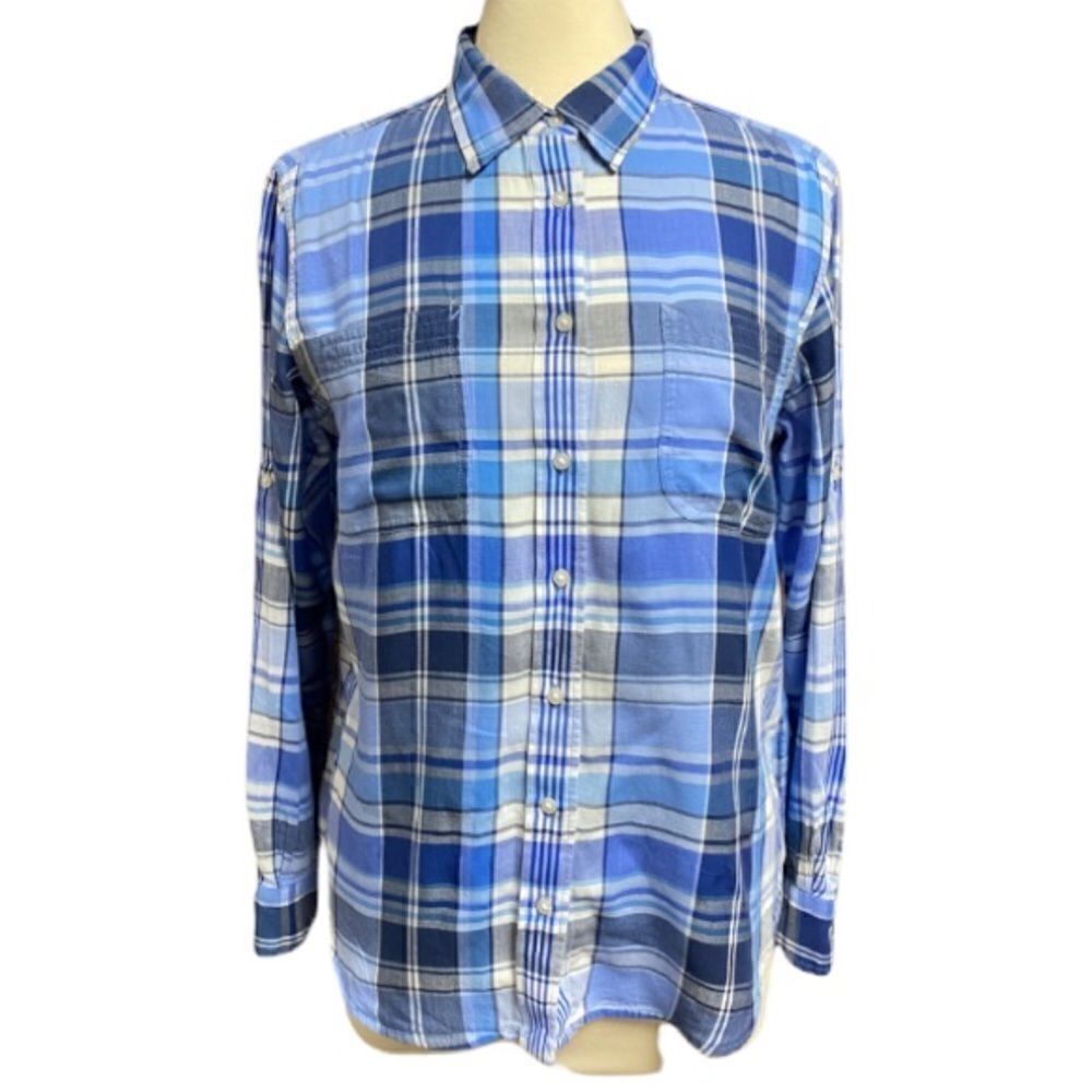 Lauren Ralph Lauren Blue Plaid Button Down